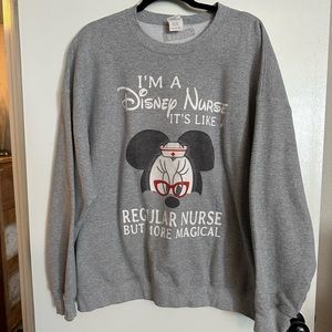 Disney, nurse sweatshirt, size 2 XL